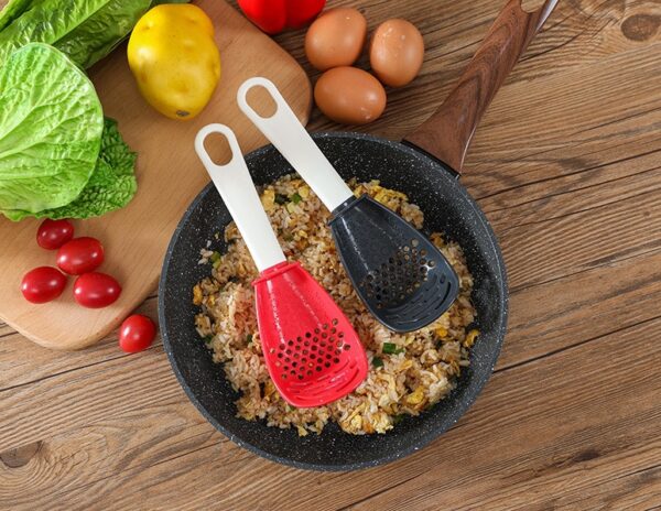 Multifunctional Spoon Grinding Cooking and Mashed Auxiliary Kitchen Gadget