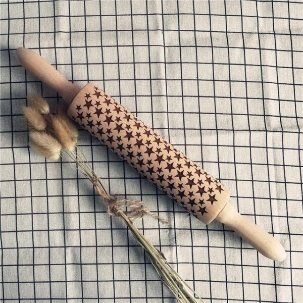 Rolling Pin Christmas Embossing Cooking Tool