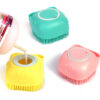 Bathroom Dog Bath Brush Massager with Silicon Comb - Image 3